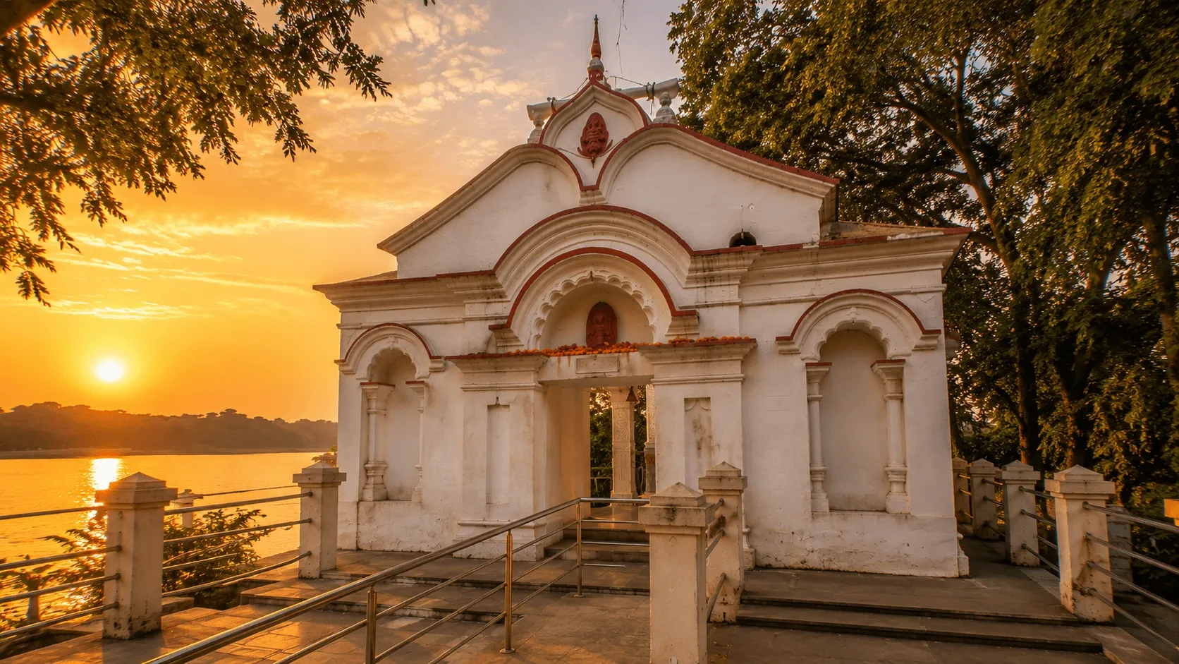 Umananda Temple view 2