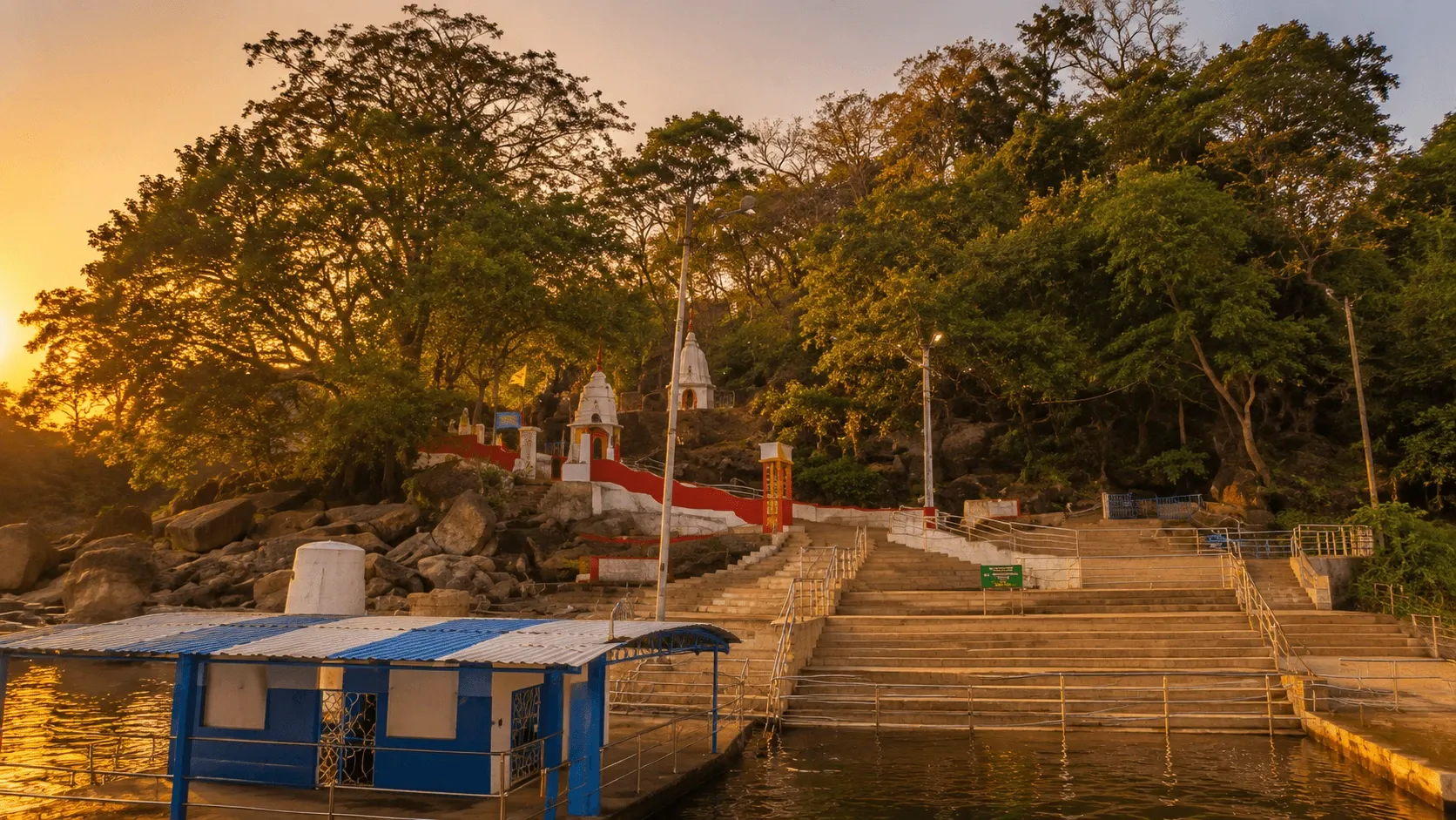 Umananda Temple view 3