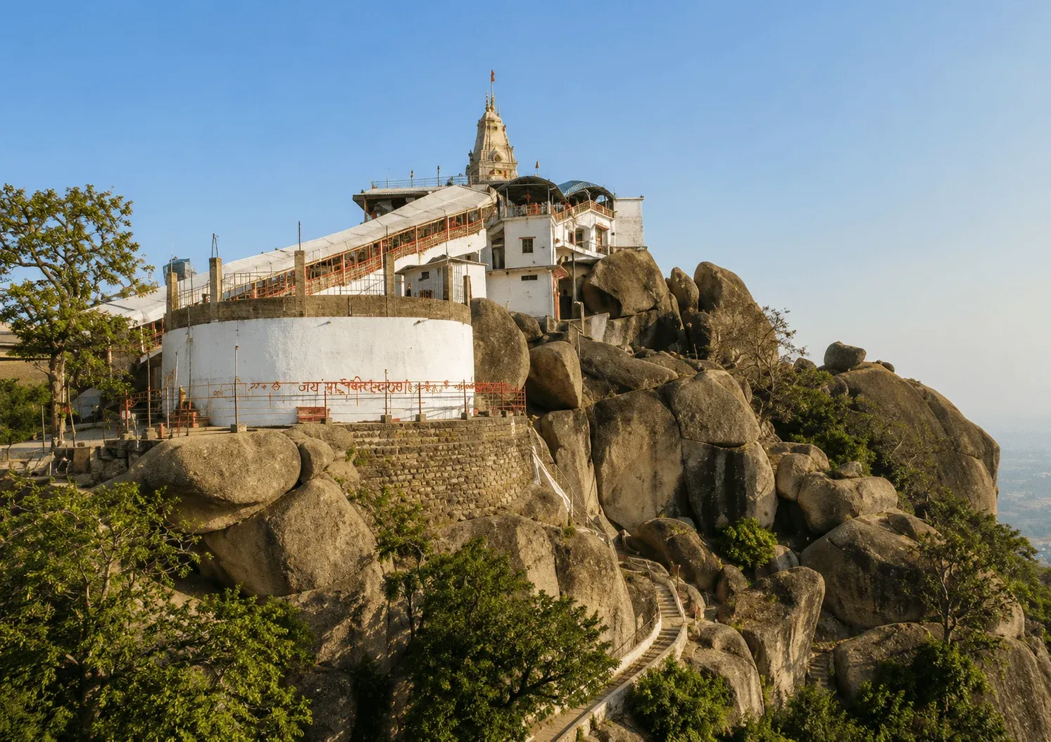 Maa Bamleshwari Temple hilltop — Dongargarh, Rajnandgaon, Chhattisgarh